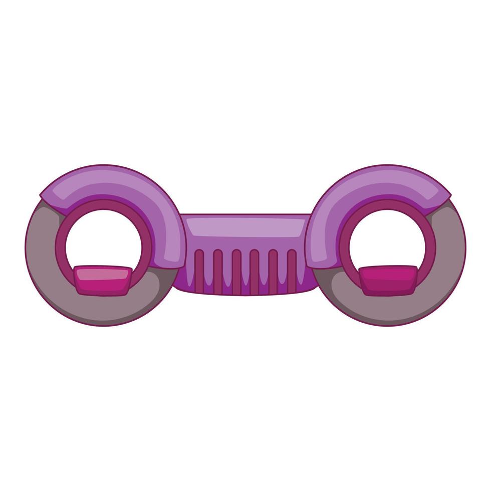 Electric skateboard icon, cartoon style vector