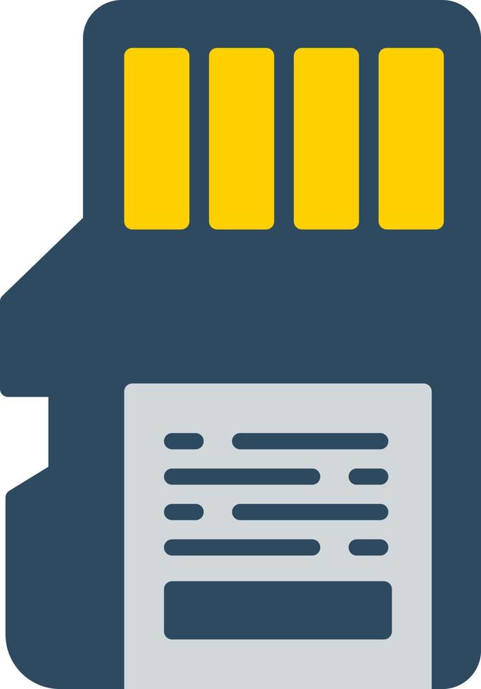 Sd Card Creative Icon Design vector