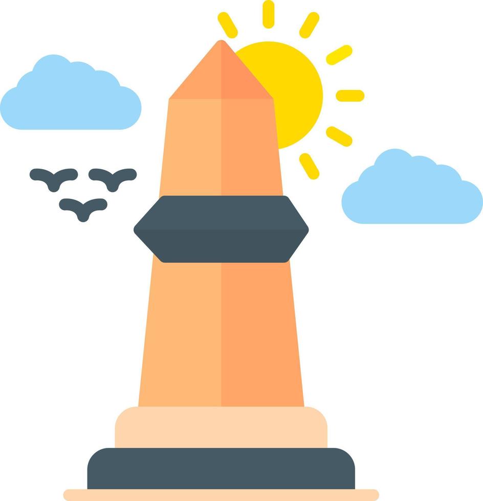 Obelisk Creative Icon Design vector