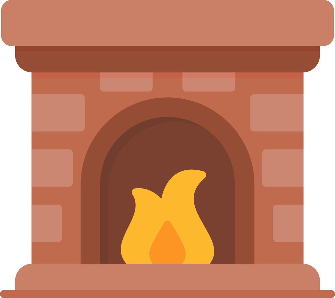 Fireplace Creative Icon Design vector