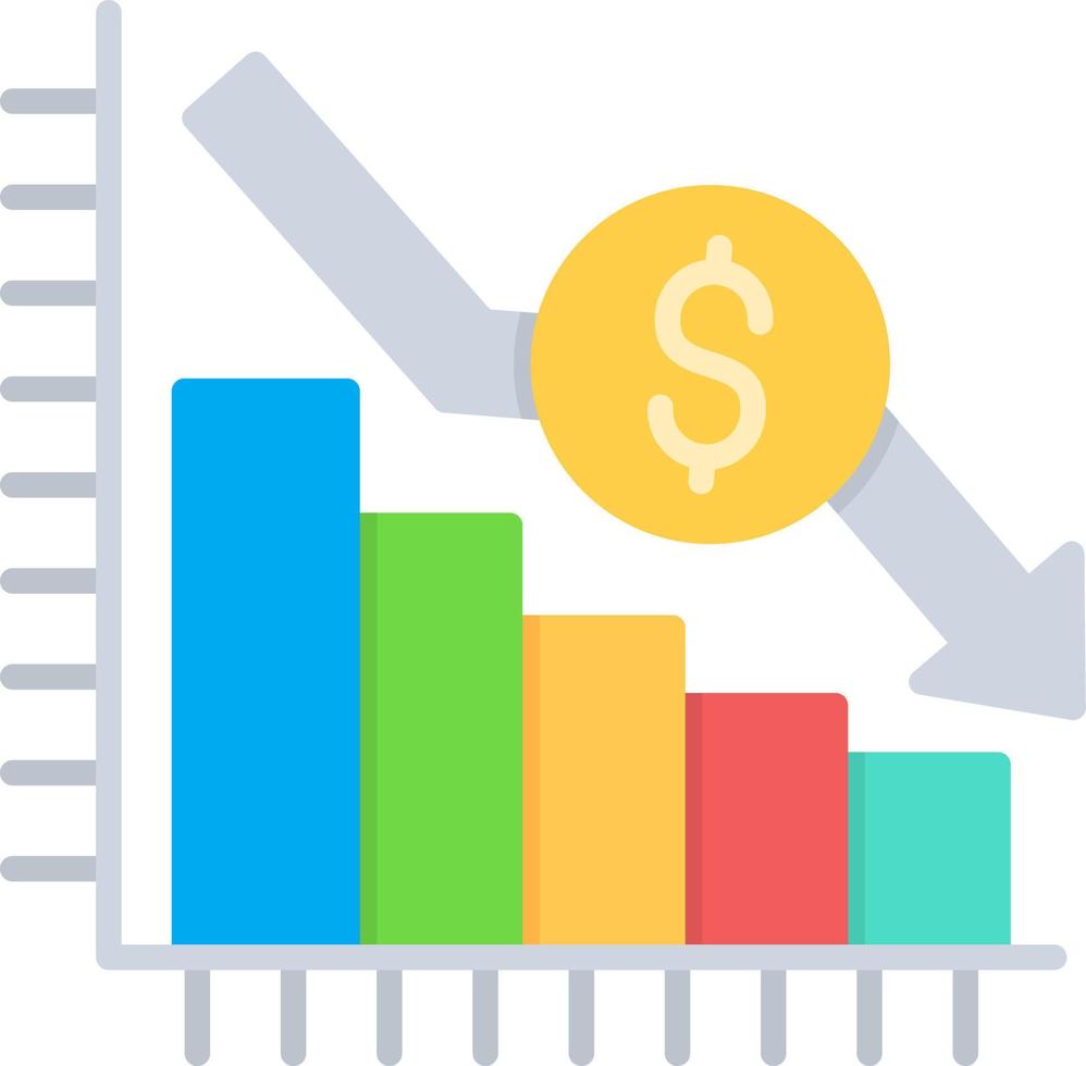 Bar Graph Creative Icon Design vector