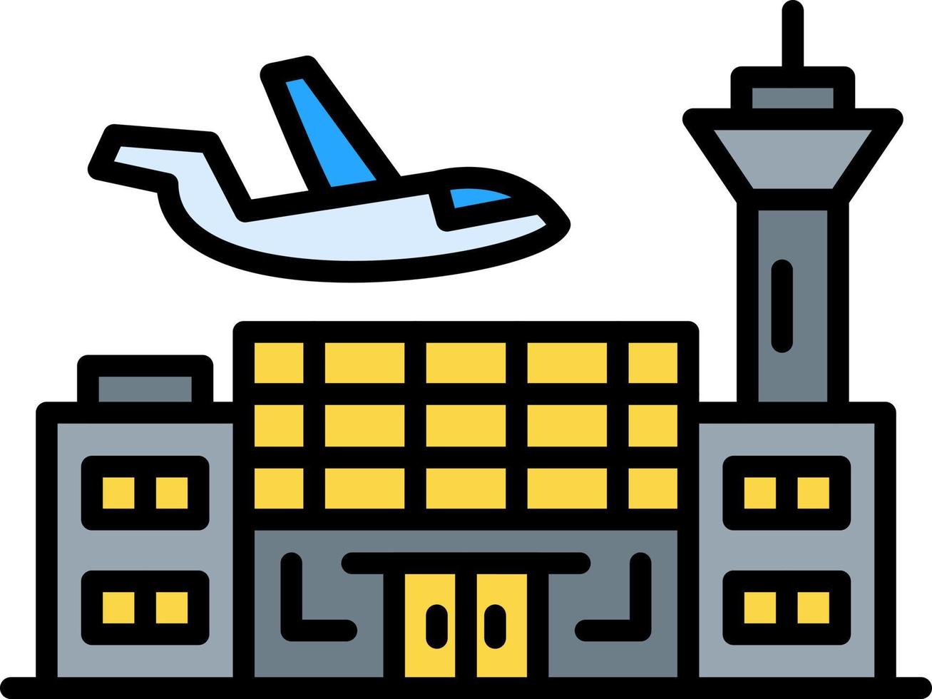 Airport Creative Icon Design vector