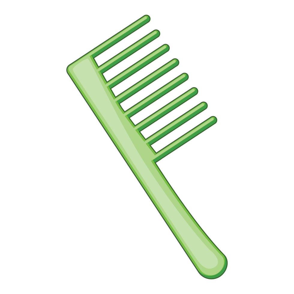 Comb icon, cartoon style vector