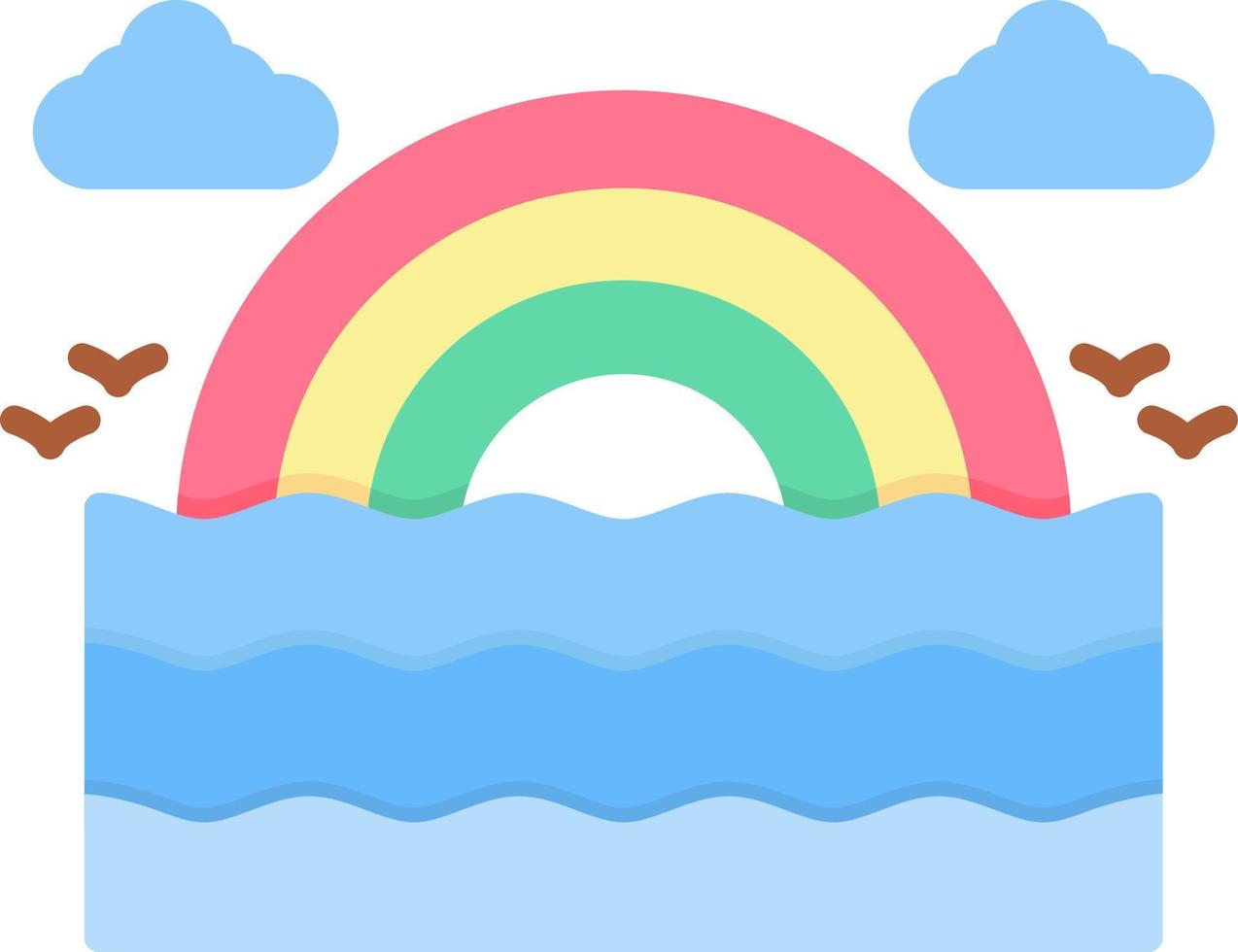 Rainbow Creative Icon Design vector