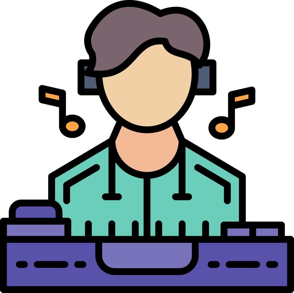 DJ Creative Icon Design vector