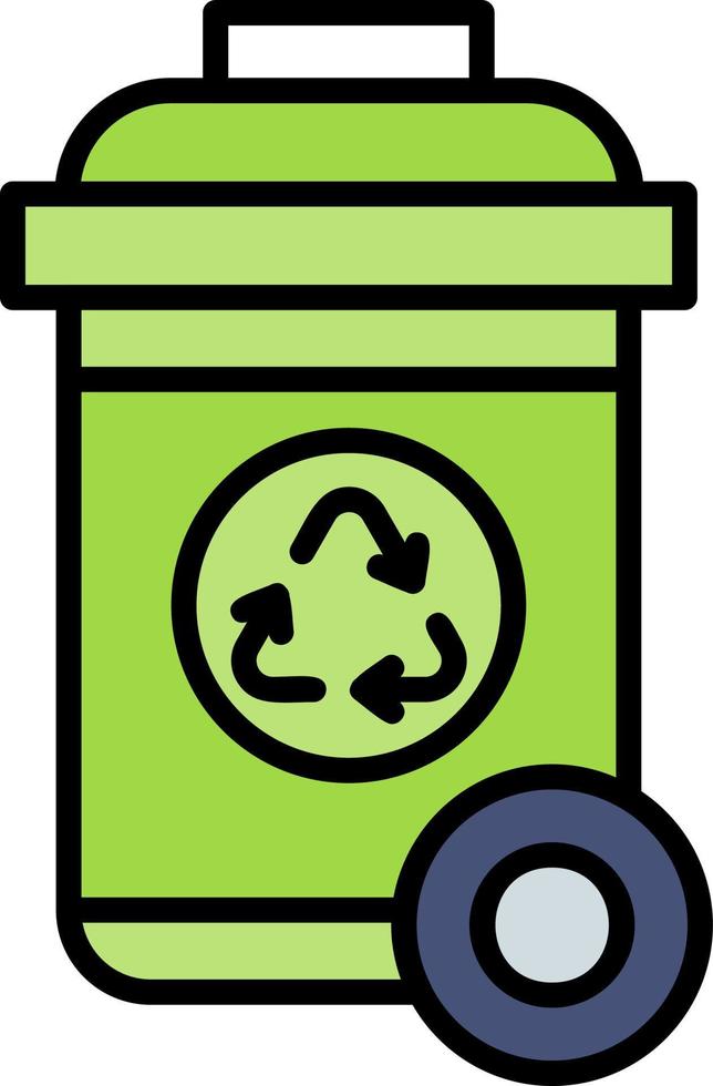 diseño de icono creativo de papelera de reciclaje vector