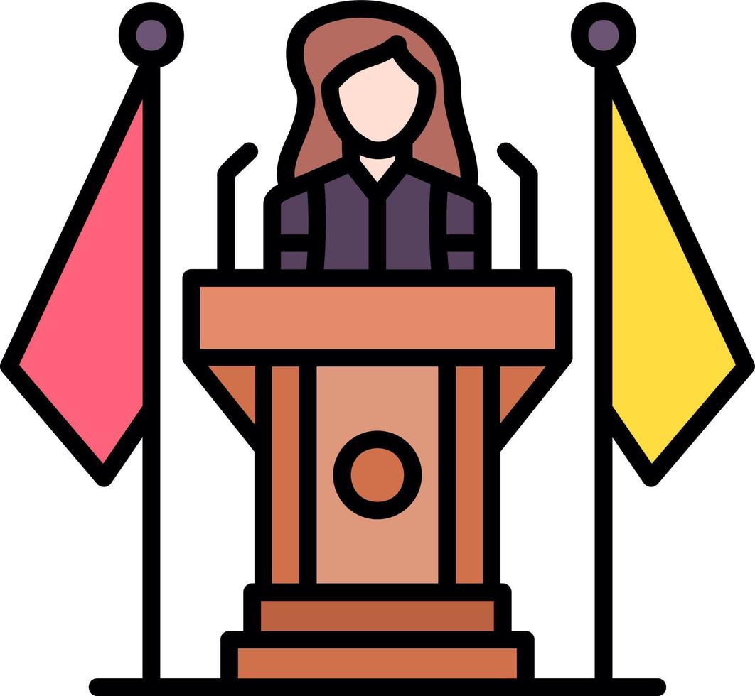 Politician Creative Icon Design vector