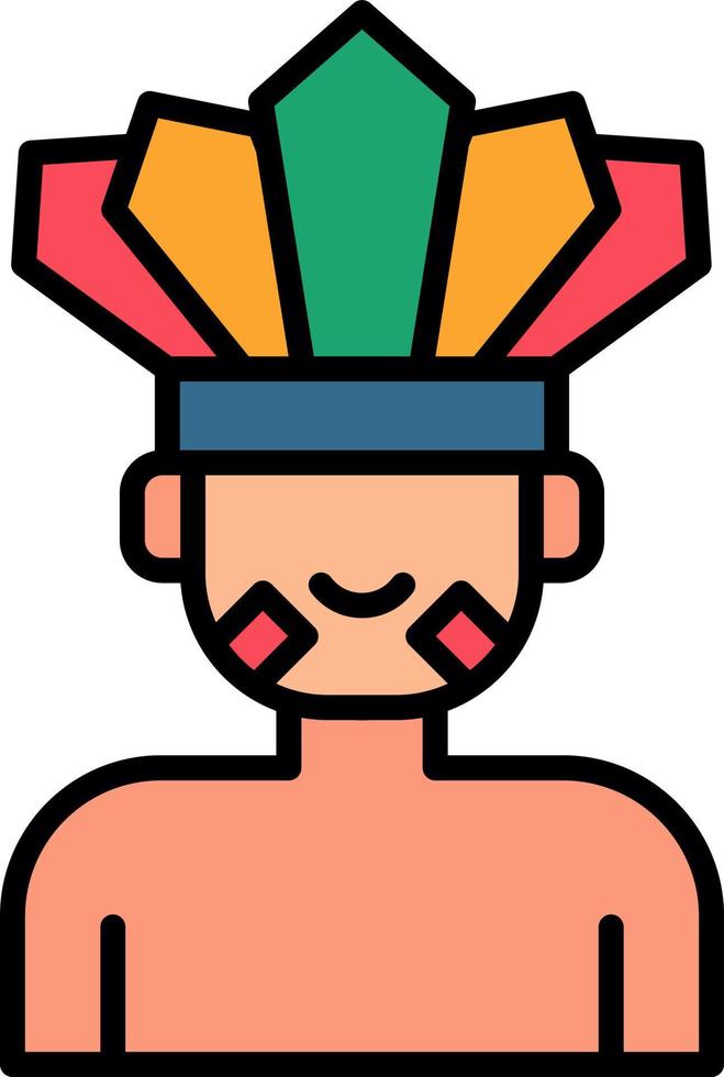Native Indian Creative Icon Design vector
