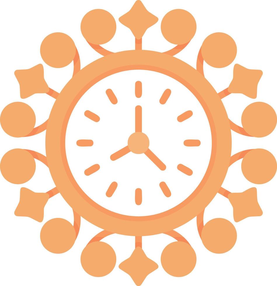 Wall Clock Creative Icon Design vector
