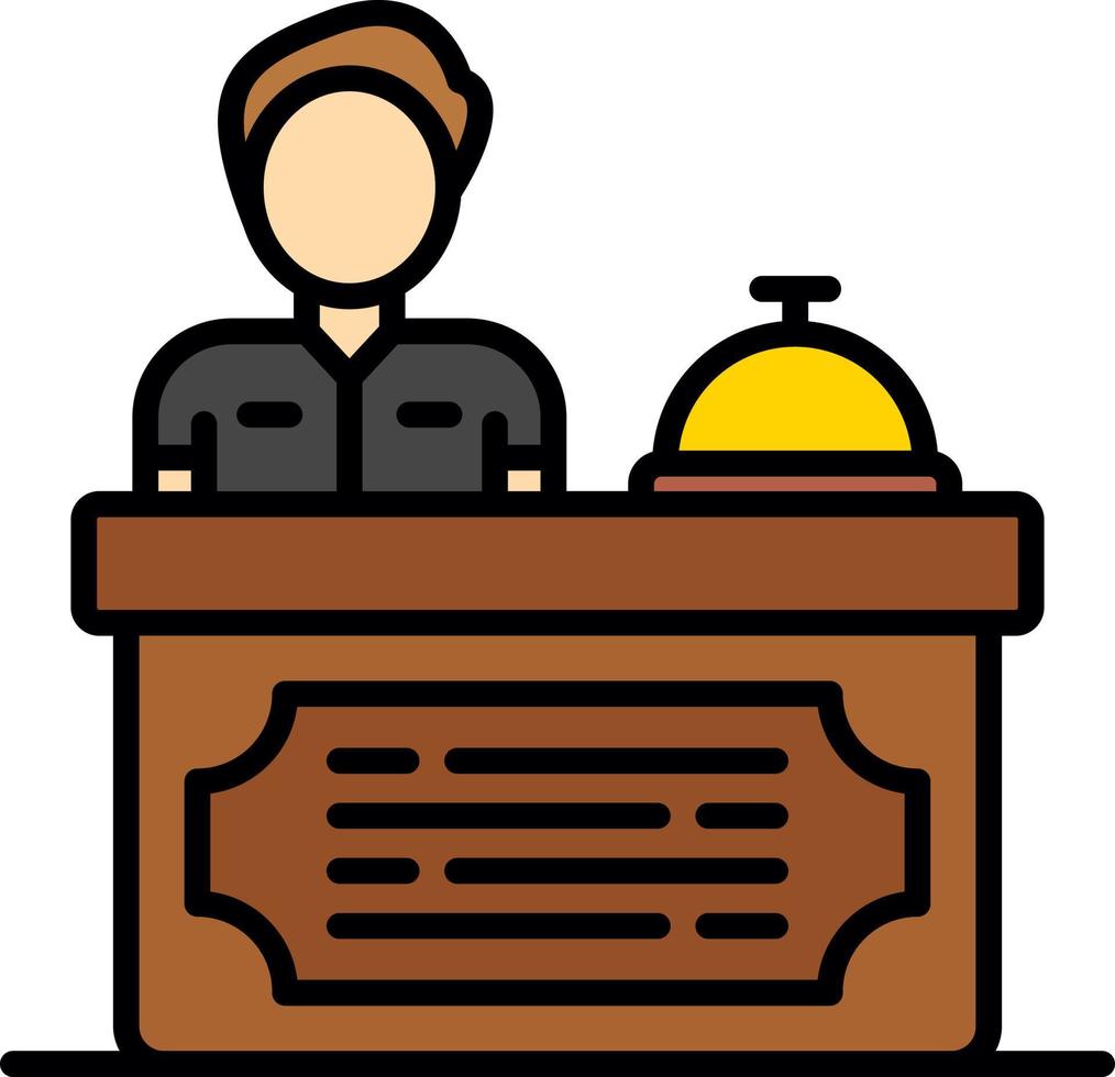 Receptionist Creative Icon Design vector