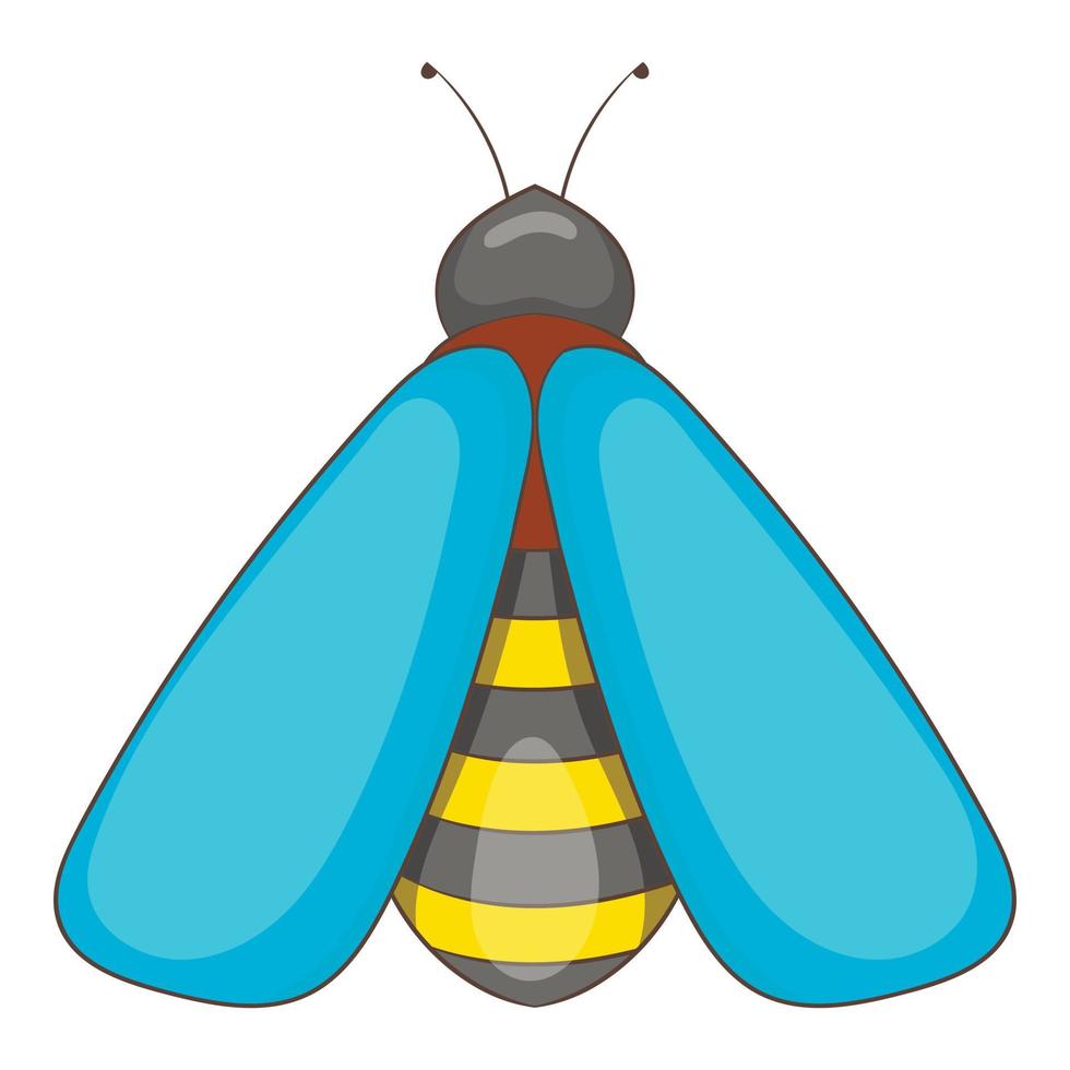 icono de abeja, estilo de dibujos animados vector