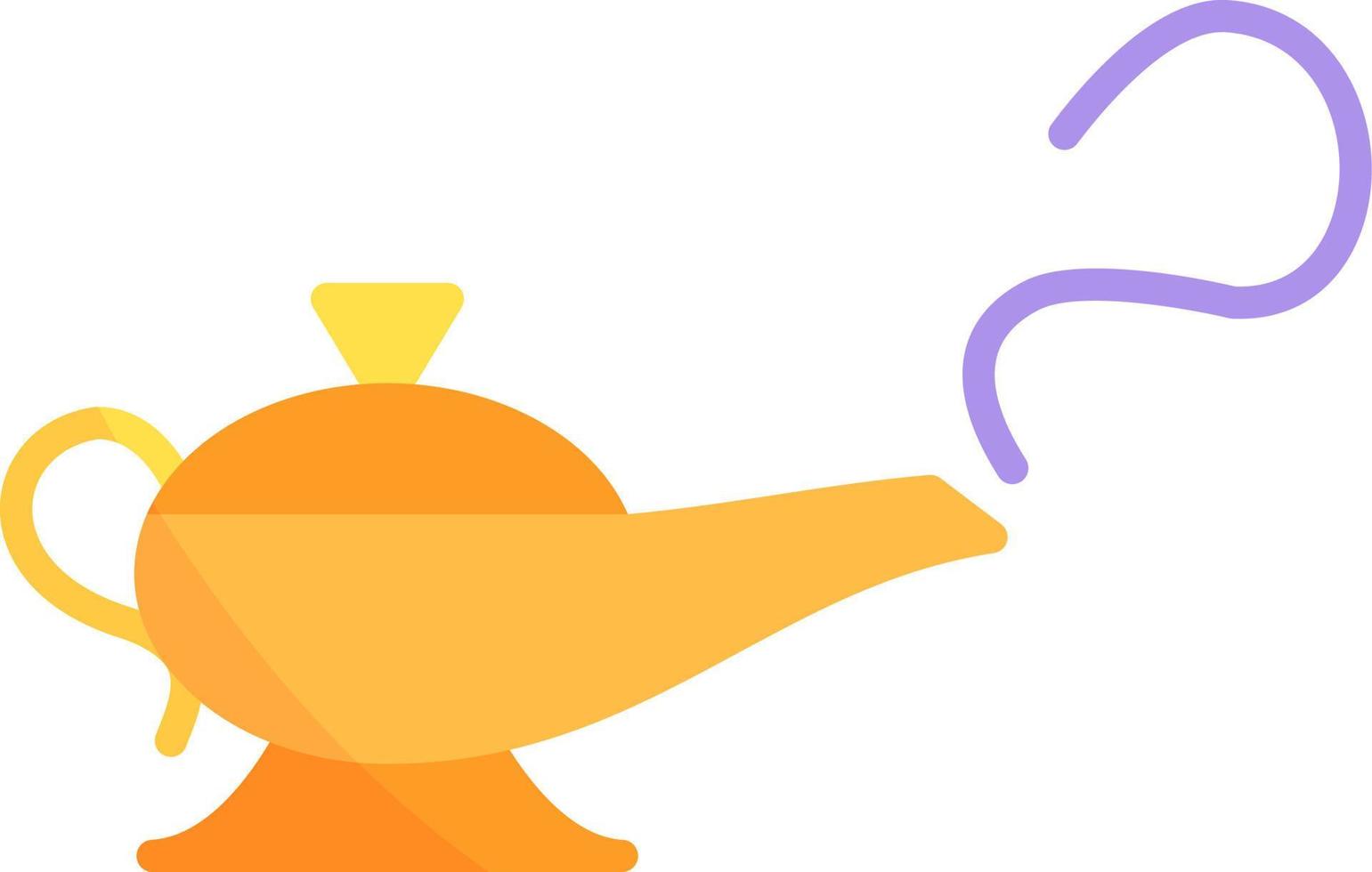 Magic Lamp Creative Icon Design vector