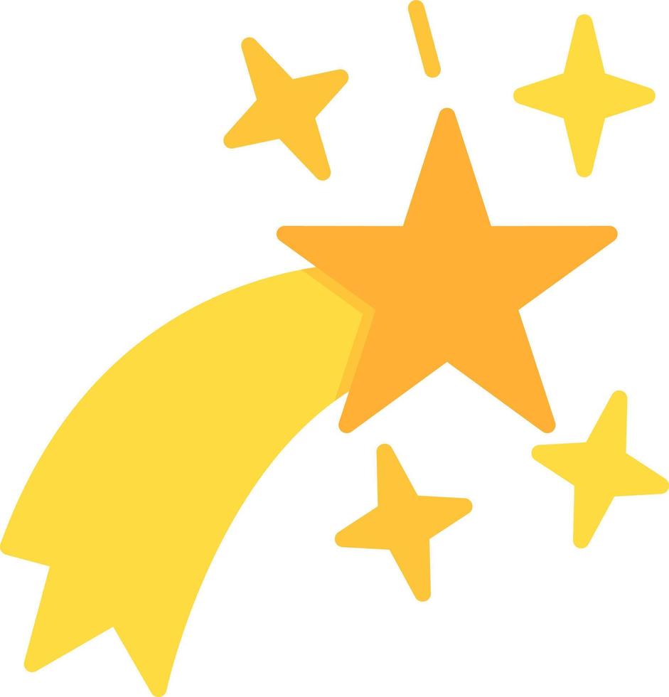 Shooting Star Creative Icon Design vector