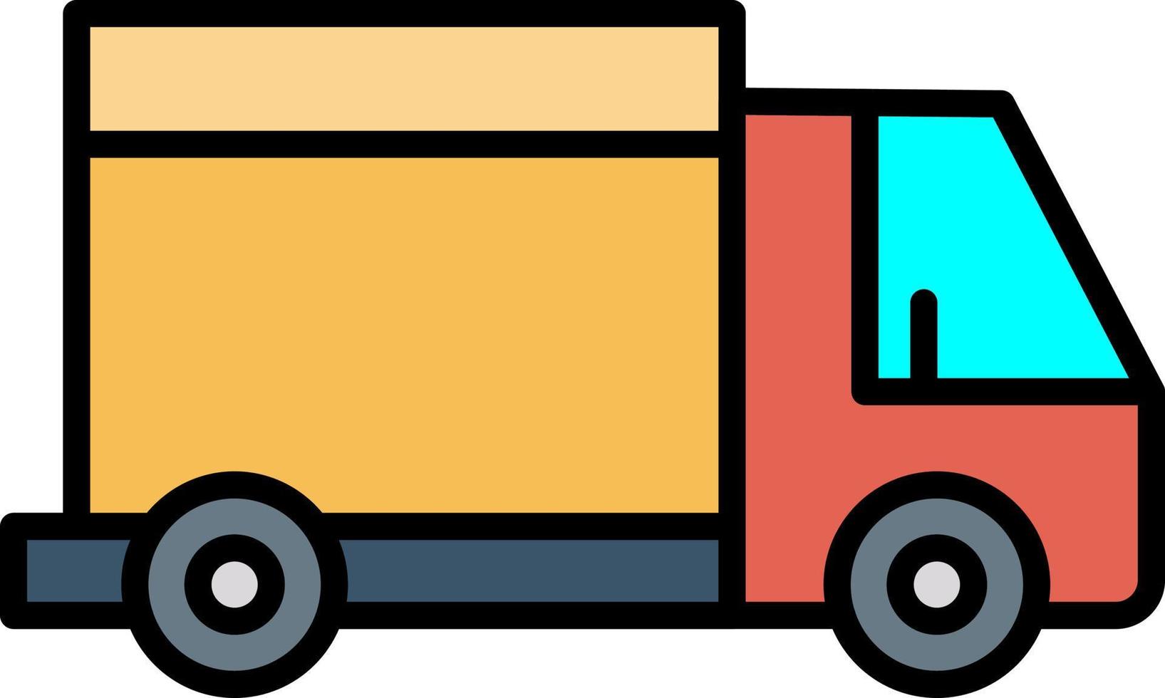 Delivery Truck Creative Icon Design vector
