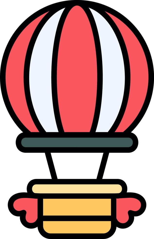 Hot Air Balloon Creative Icon Design vector