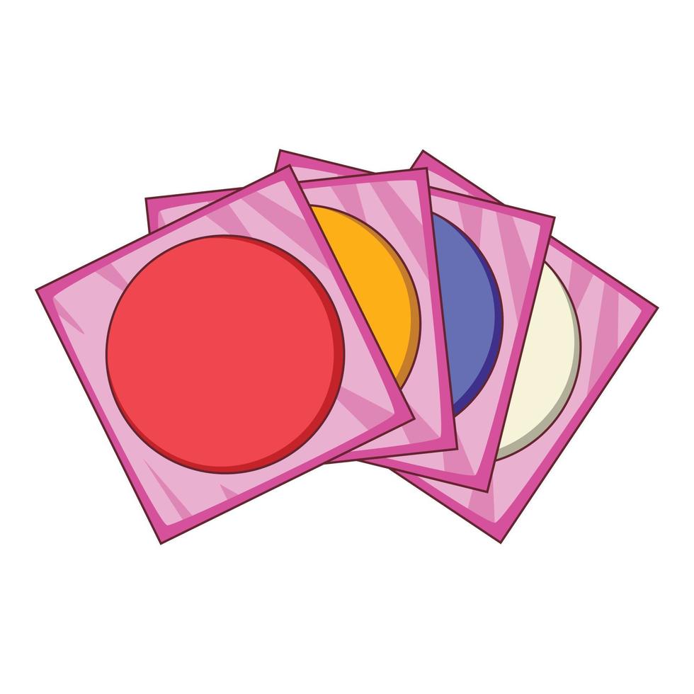 icono de cd, estilo de dibujos animados vector