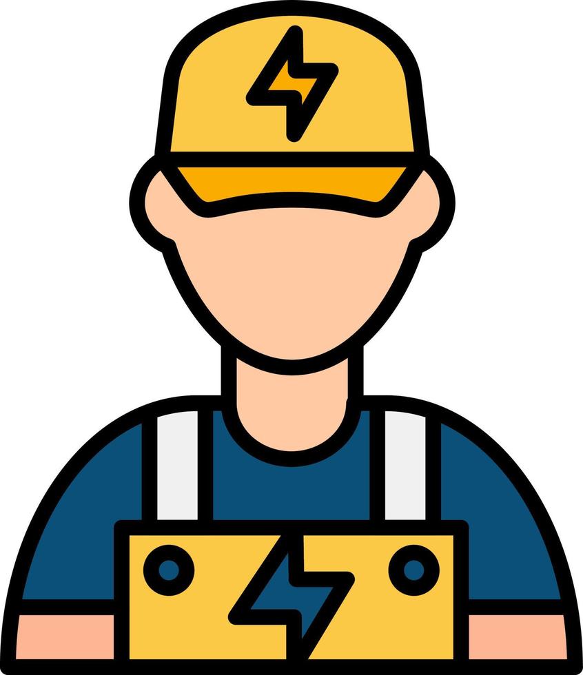 Electrician Creative Icon Design vector