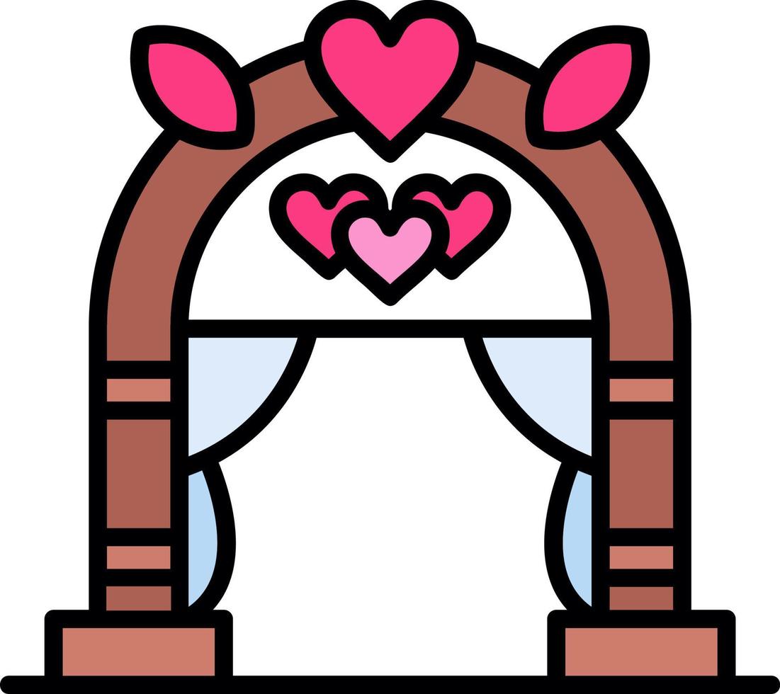 Wedding Arch Creative Icon Design vector