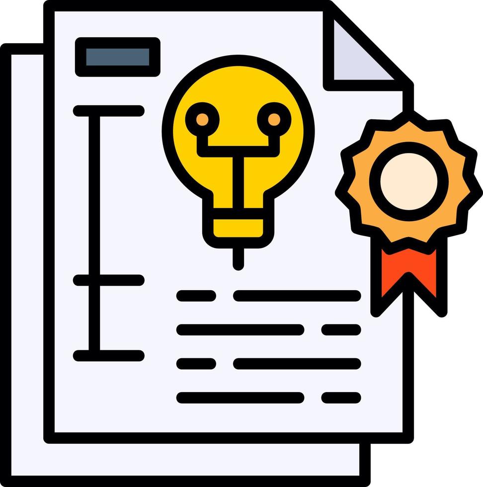 Patent Creative Icon Design vector