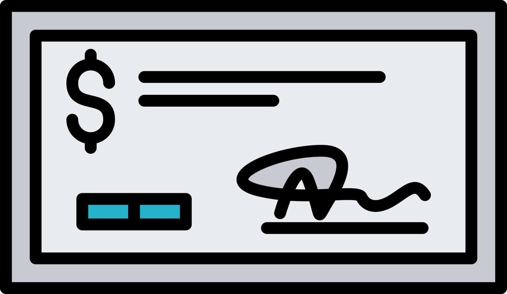 Bank Check Creative Icon Design vector
