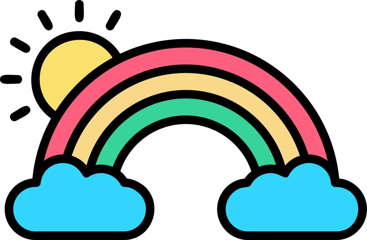 Rainbow Creative Icon Design vector