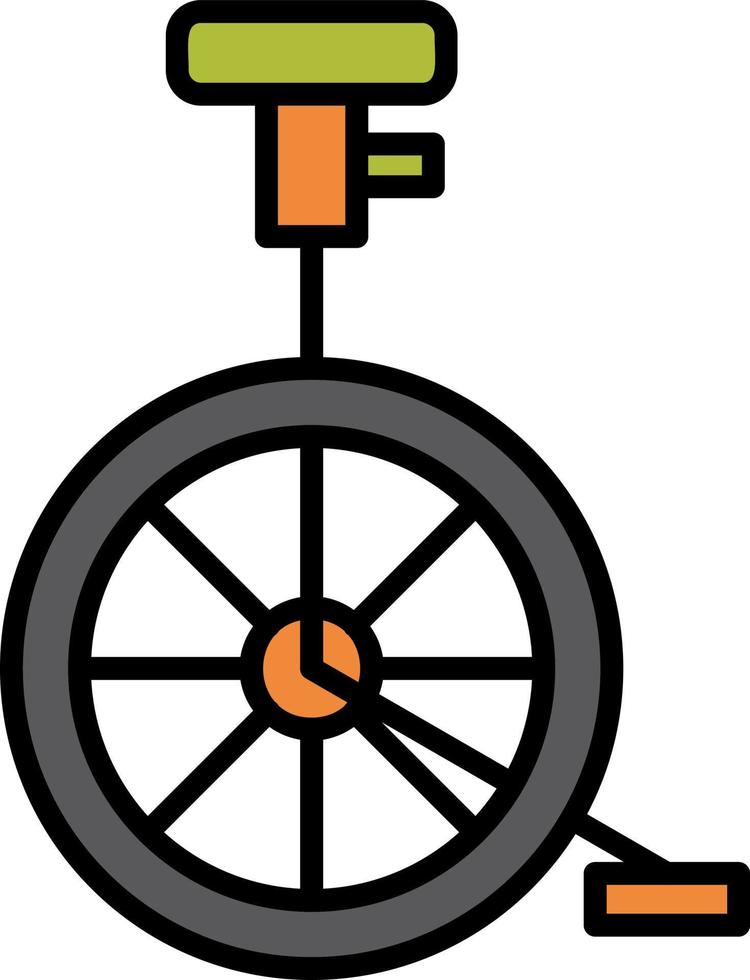 diseño de icono creativo de monociclo vector