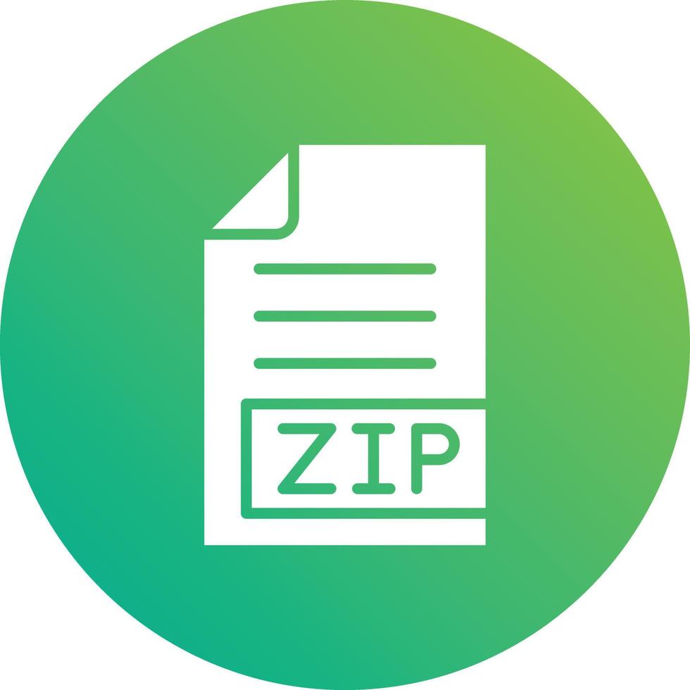 ZIP Vector Icon Design Illustration