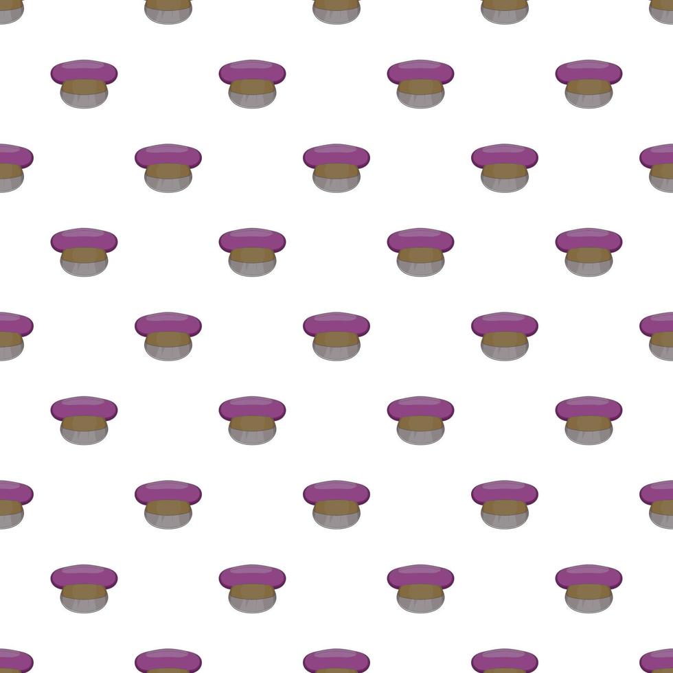 Cap pattern, cartoon style vector