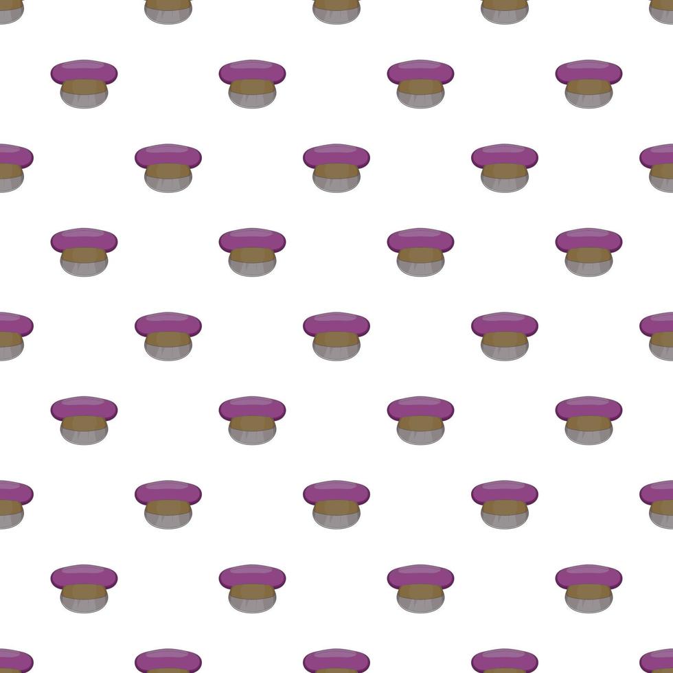 Cap pattern, cartoon style vector