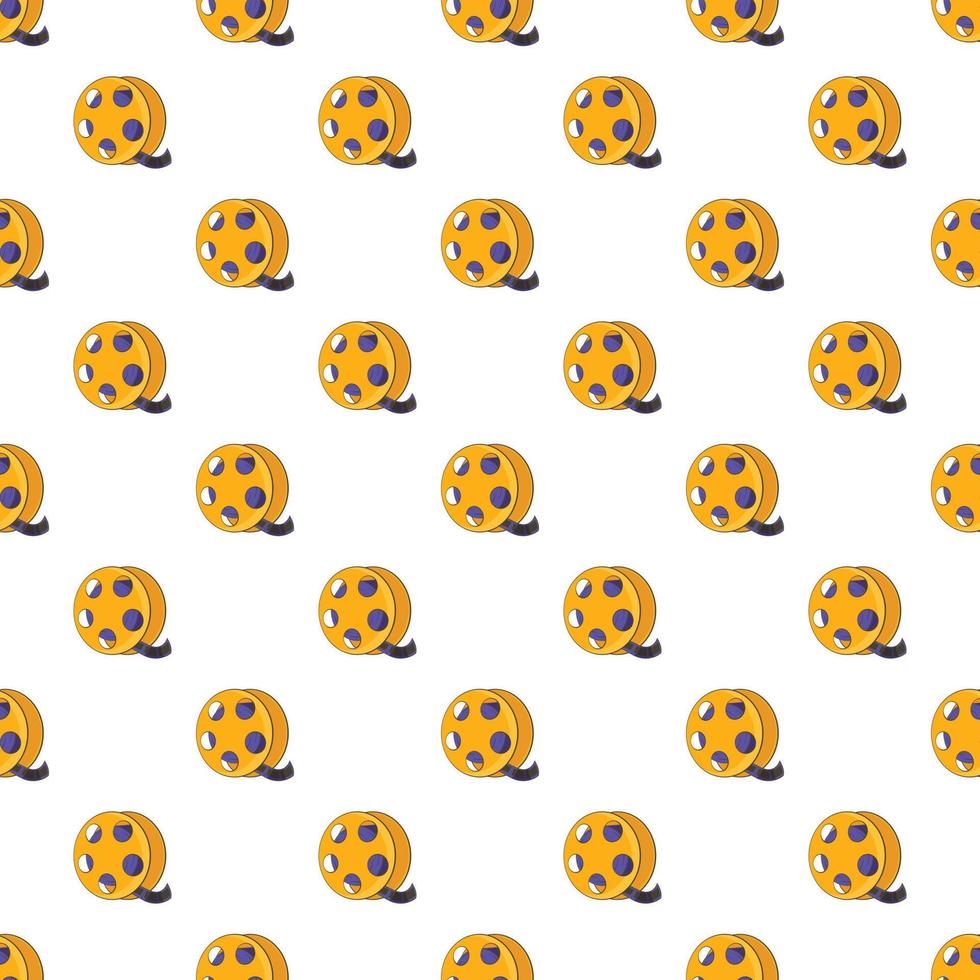Tape with film pattern, cartoon style vector