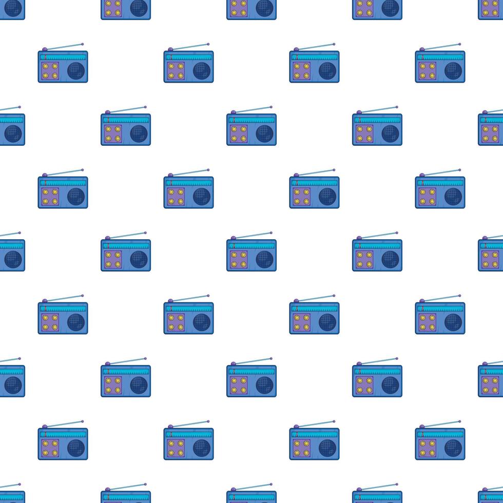 Radio pattern, cartoon style vector