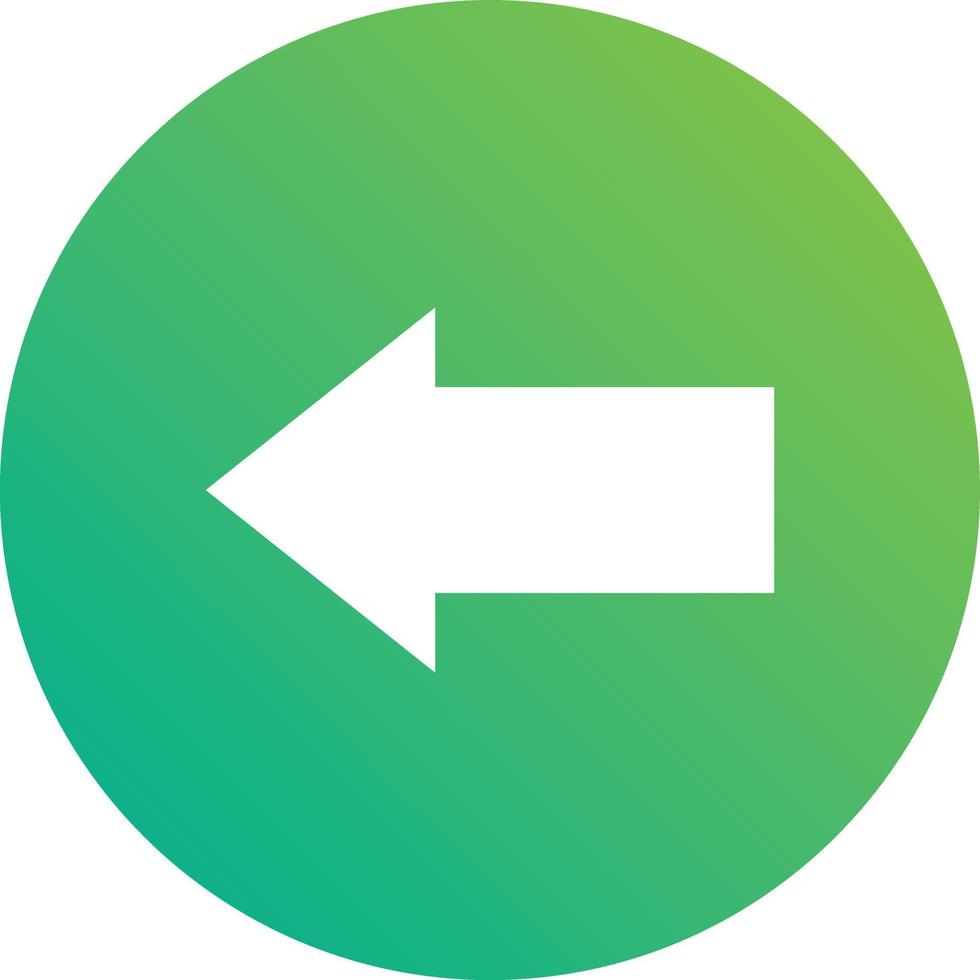 Left arrow Vector Icon Design Illustration