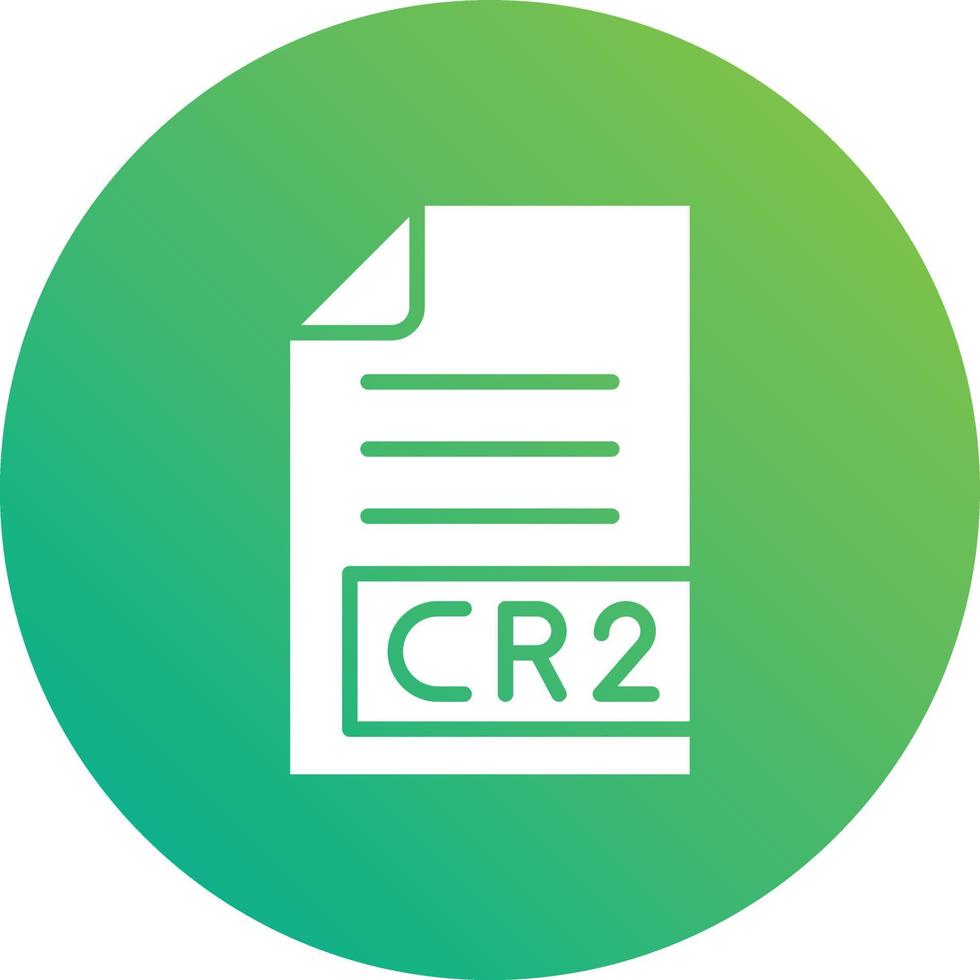 CR2 Vector Icon Design Illustration