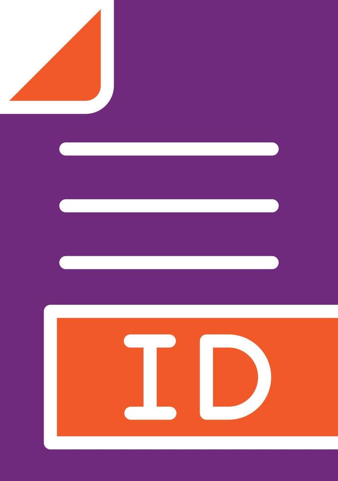 ID Vector Icon Design Illustration