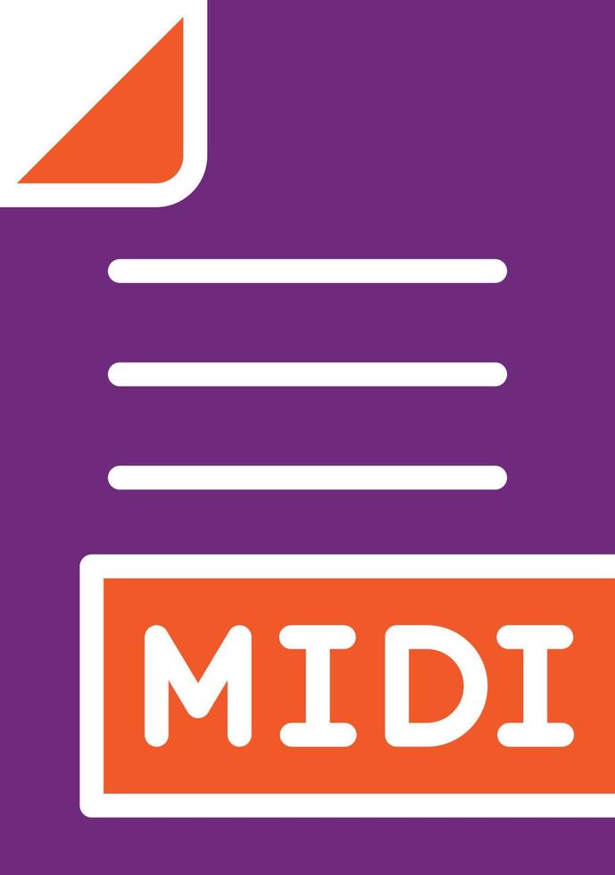 MIDI Vector Icon Design Illustration