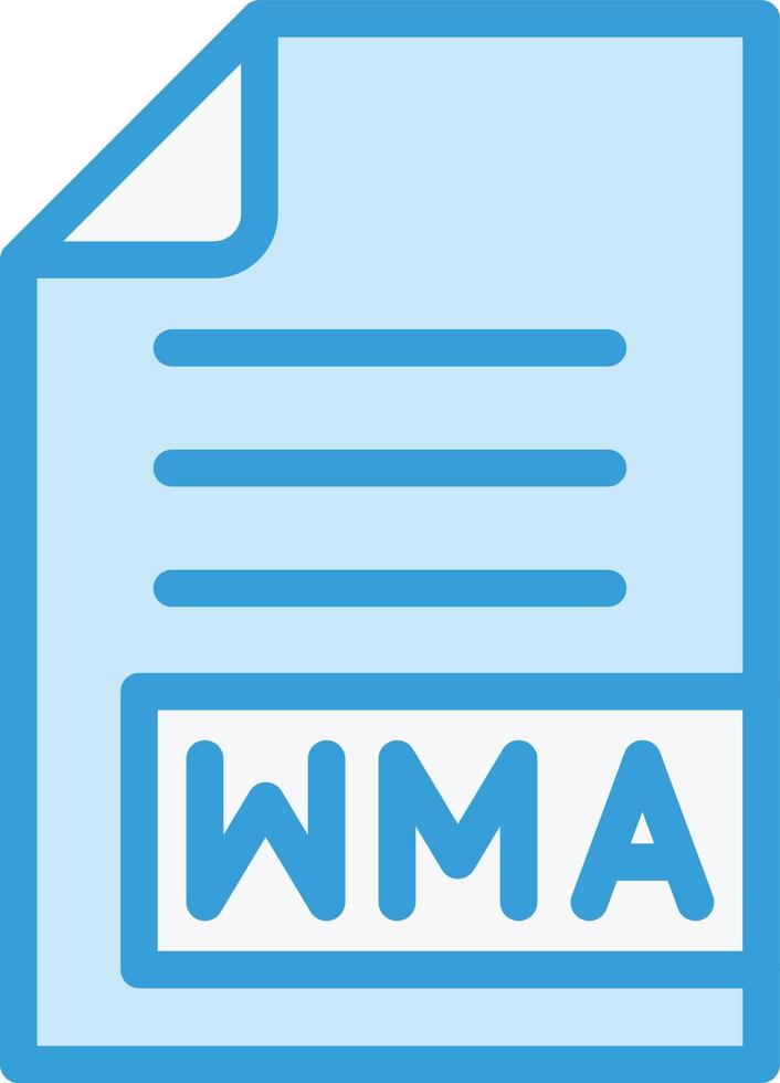 WMA Vector Icon Design Illustration