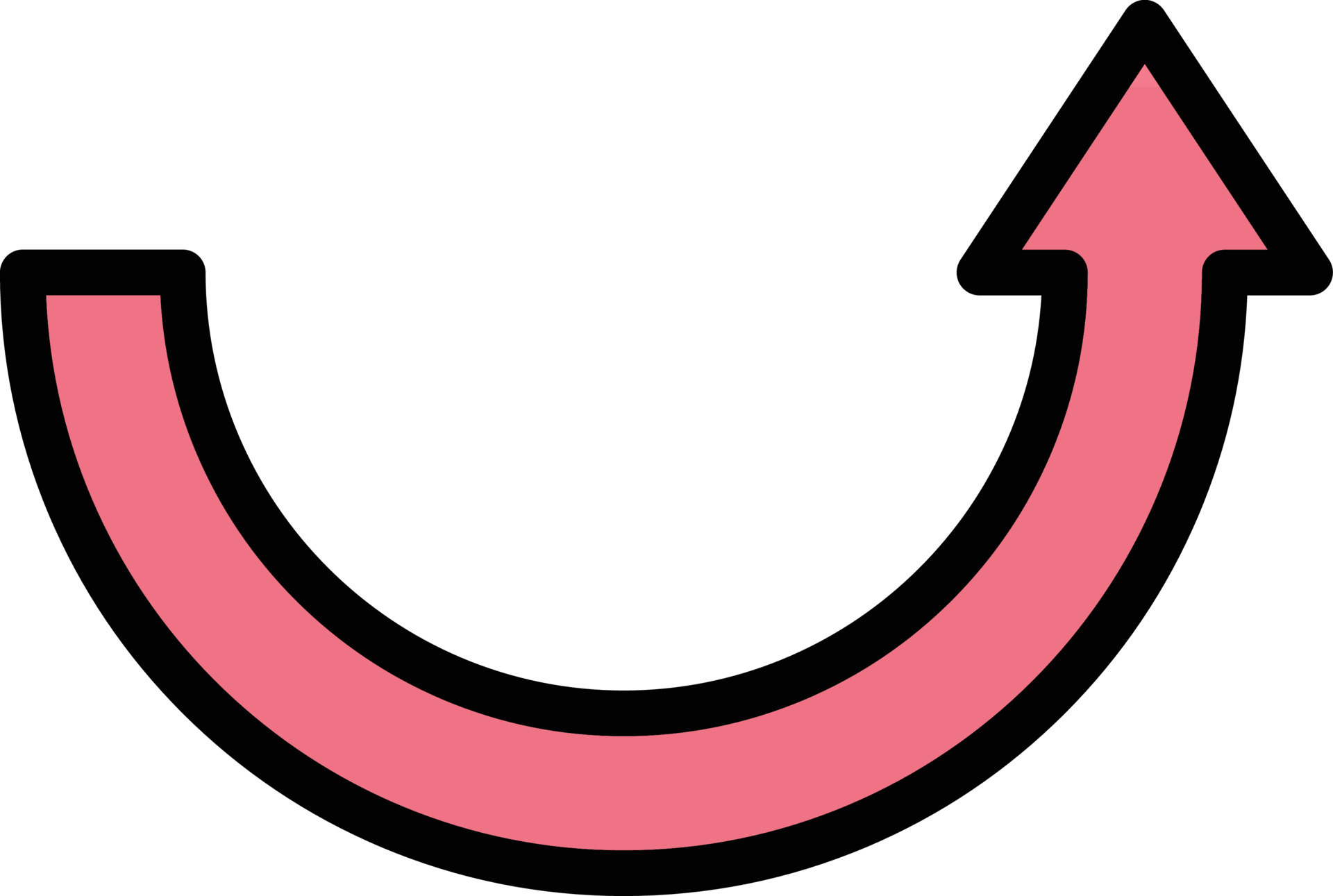Curve arrow Vector Icon Design Illustration 15077188 Vector Art at Vecteezy
