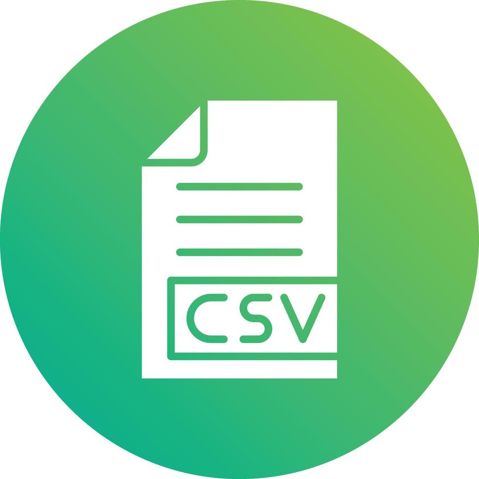 CSV Vector Icon Design Illustration