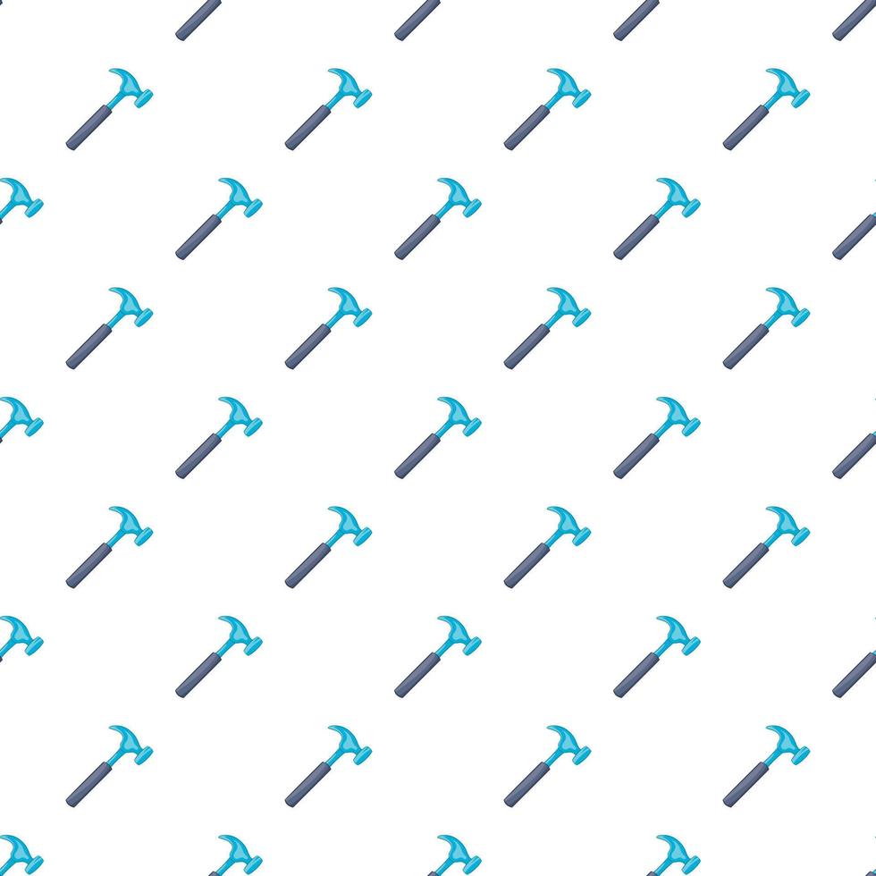 Hammer pattern, cartoon style vector