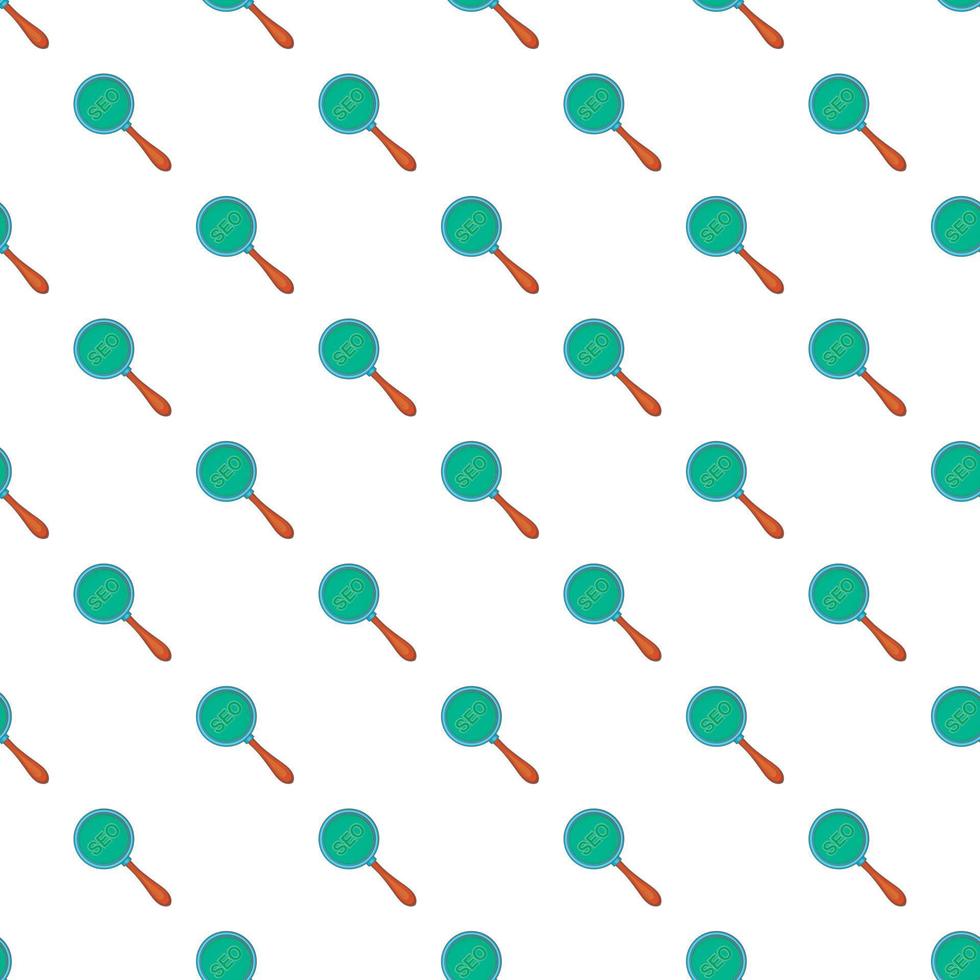 SEO optimization pattern, cartoon style vector