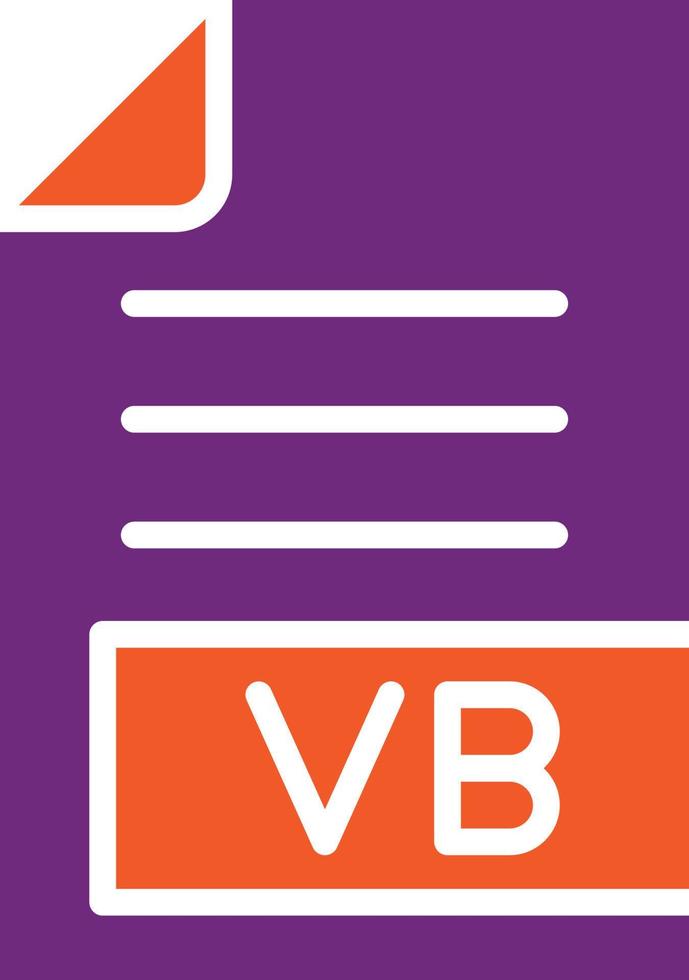 VB Vector Icon Design Illustration