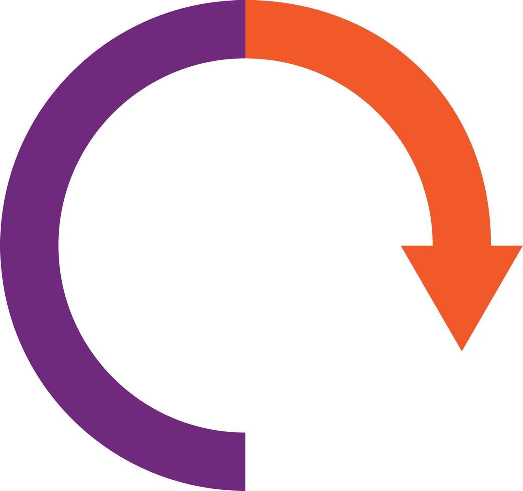 Circular arrow Vector Icon Design Illustration