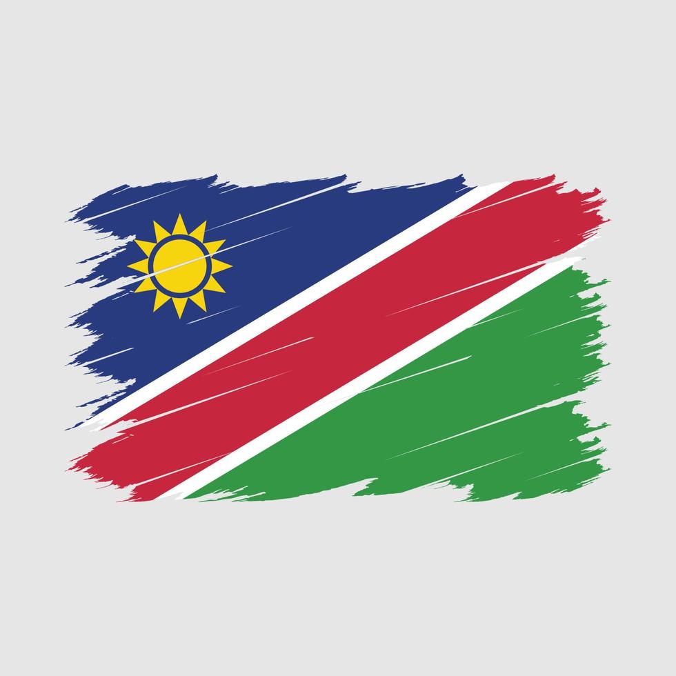 cepillo de bandera de namibia vector