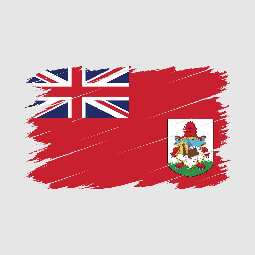 cepillo de la bandera de Bermudas vector