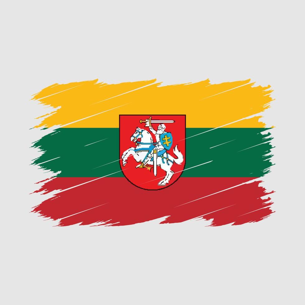 Lithuania Flag Brush vector