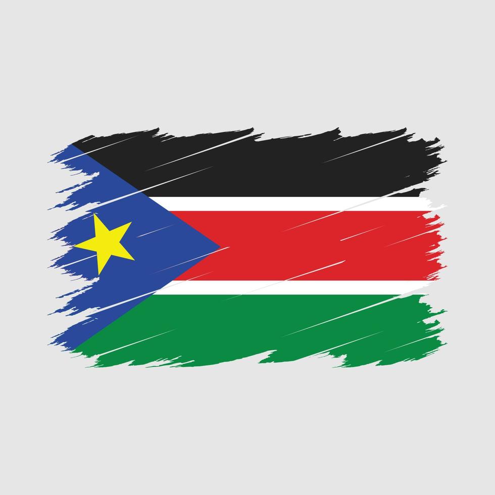 South Sudan Flag Brush 15077601 Vector Art At Vecteezy
