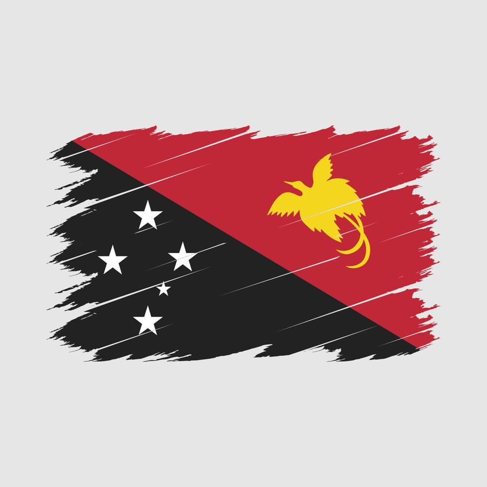 Papua Flag Brush vector