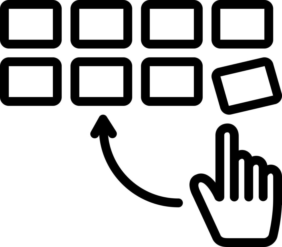 line icon for systematic vector