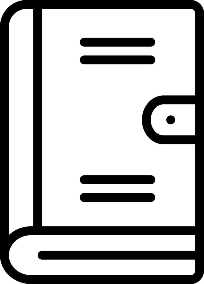 line icon for handbook vector