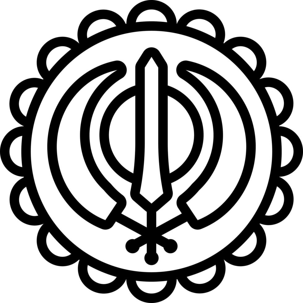 line icon for gurupurab vector